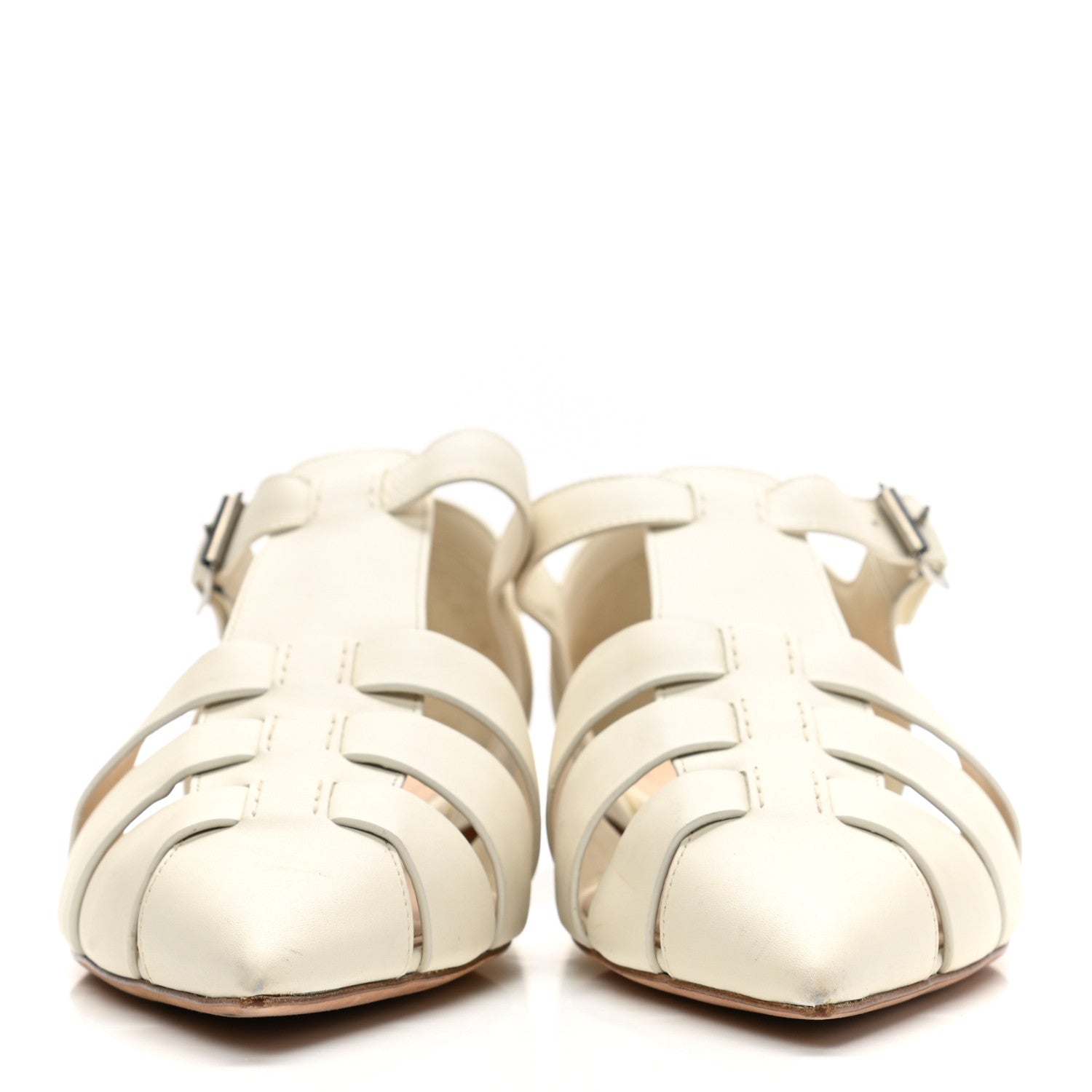 Christian Dior Calfskin Sauvage Ballerina Flat 38 Ivory 2 of 16