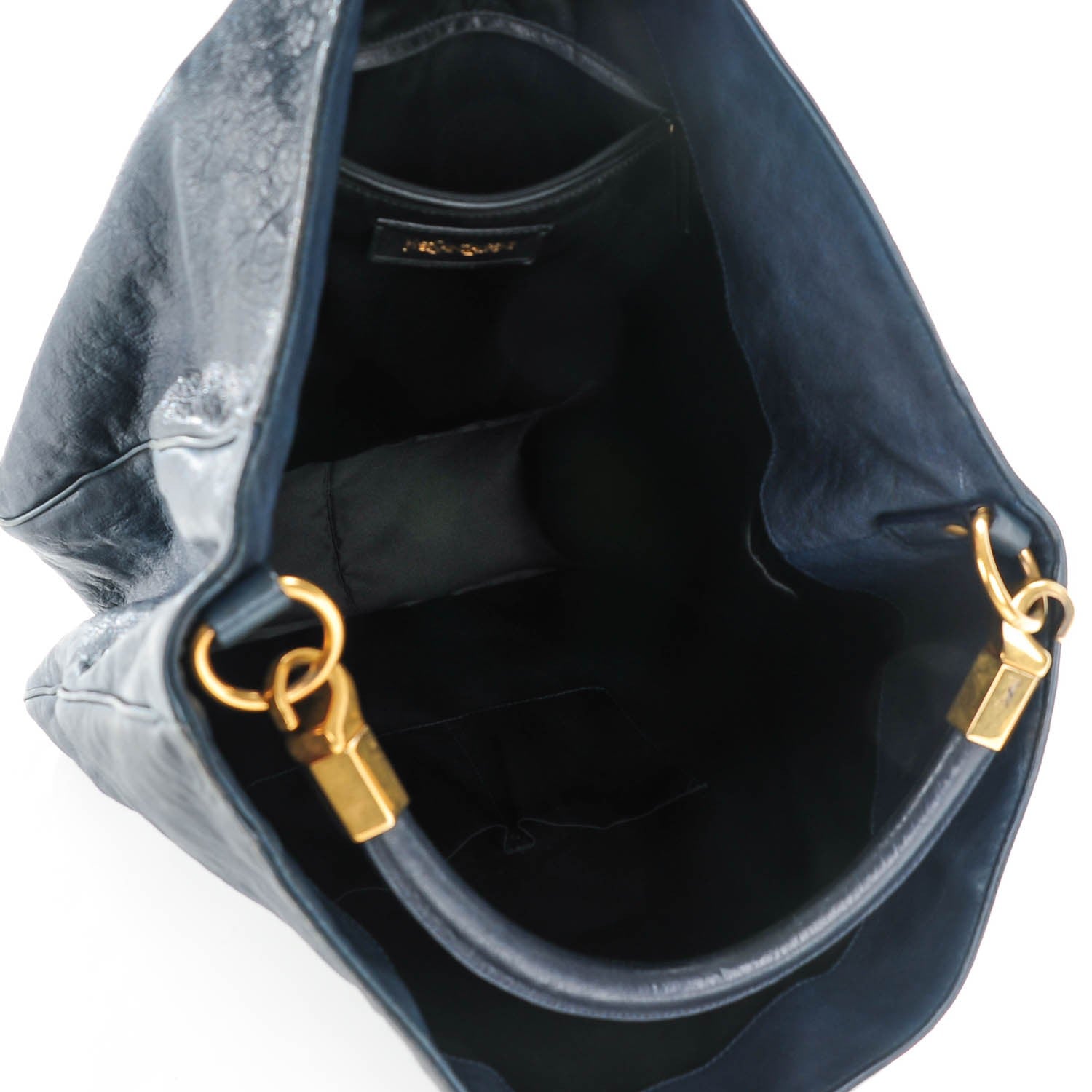 Saint Laurent Goatskin Large Roady Navy 5 of 7