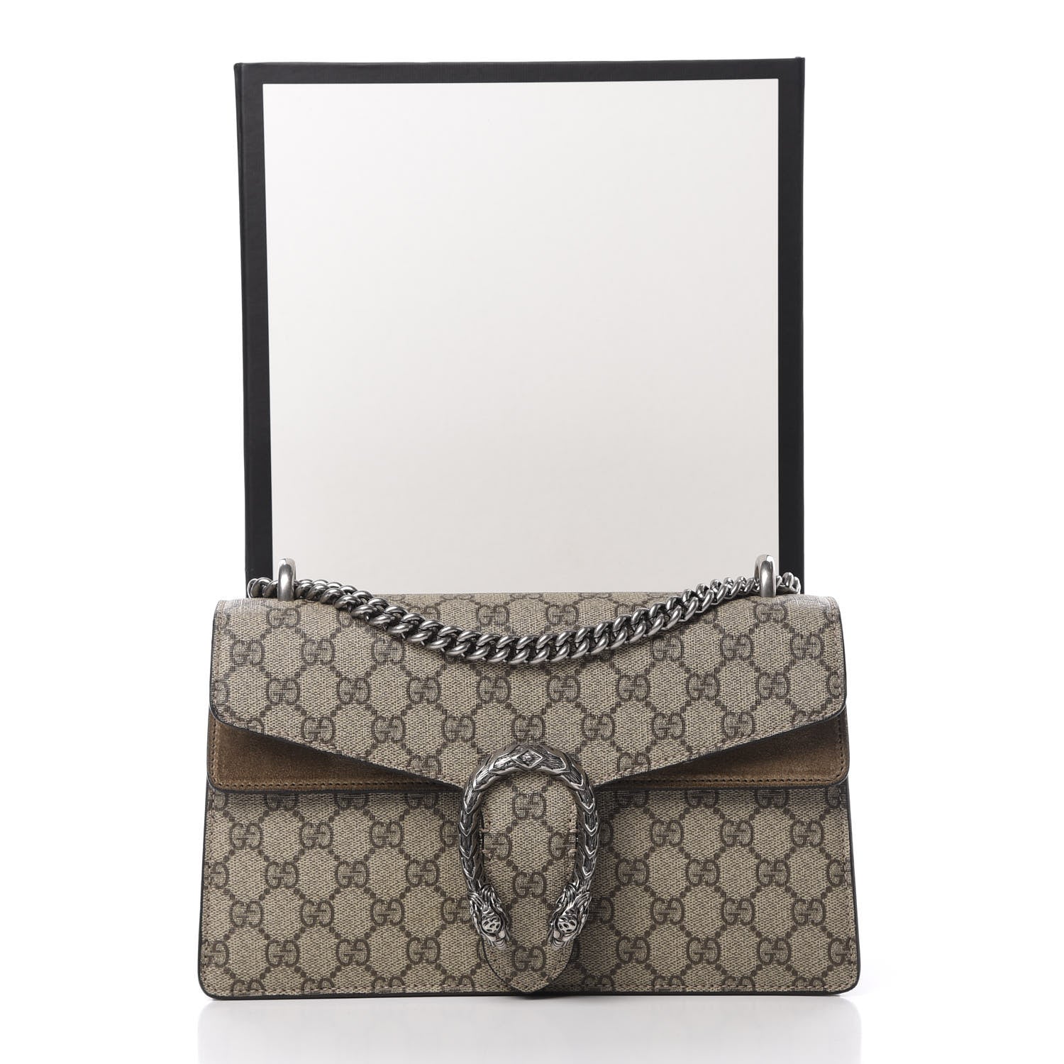 Gucci GG Supreme Monogram Small Dionysus Shoulder Bag Taupe 15 of 15