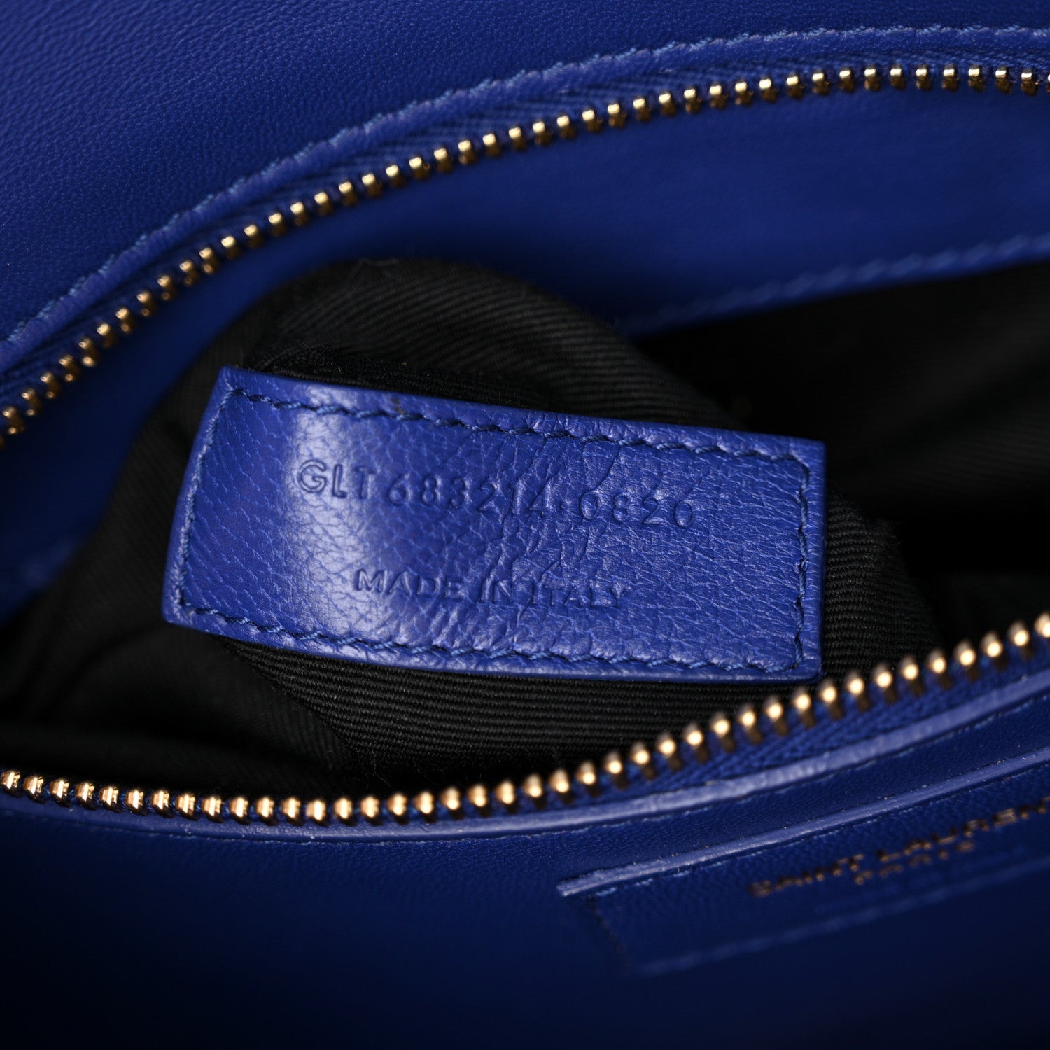 Saint Laurent Smooth Calfskin Carre Satchel Royal Blue 7 of 16