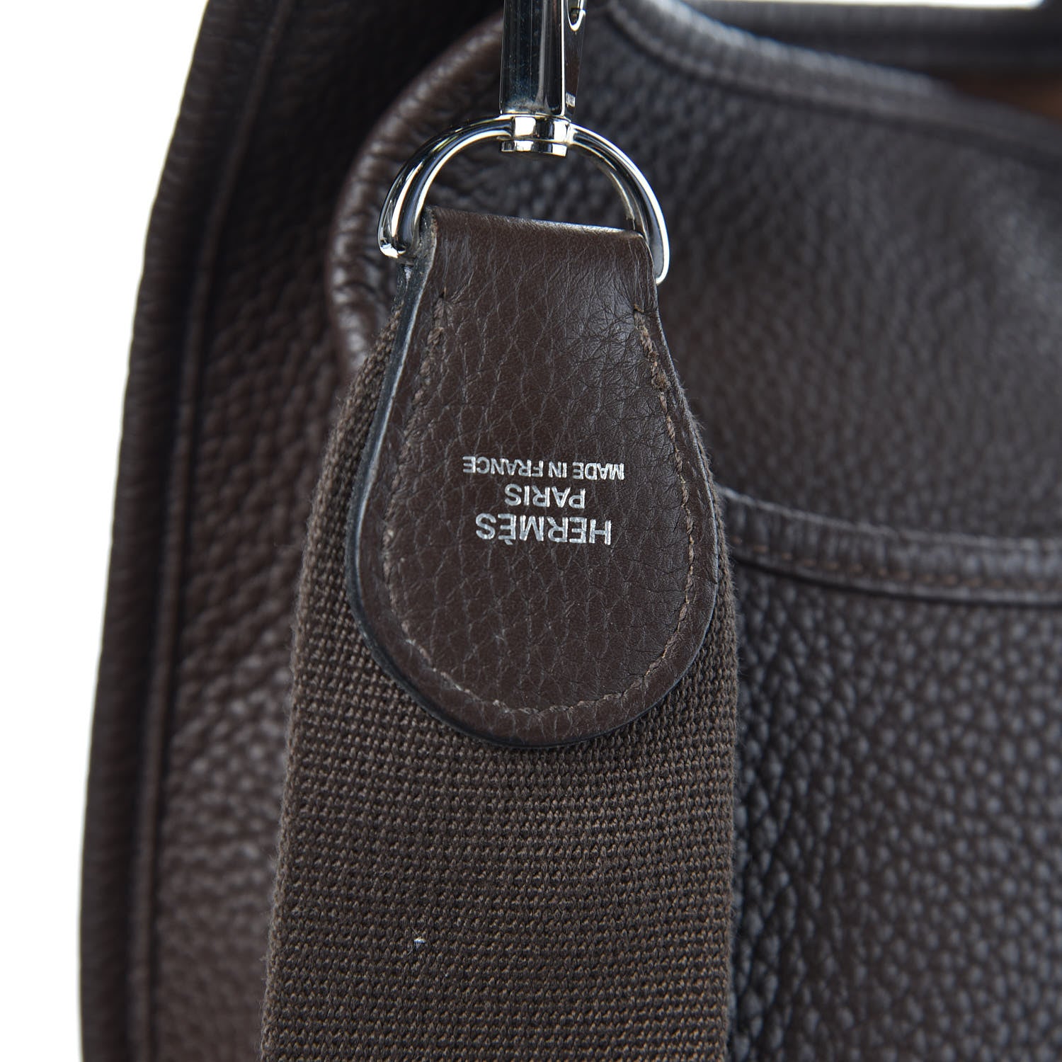 Hermes Taurillon Clemence Evelyne III GM Chocolate 10 of 10