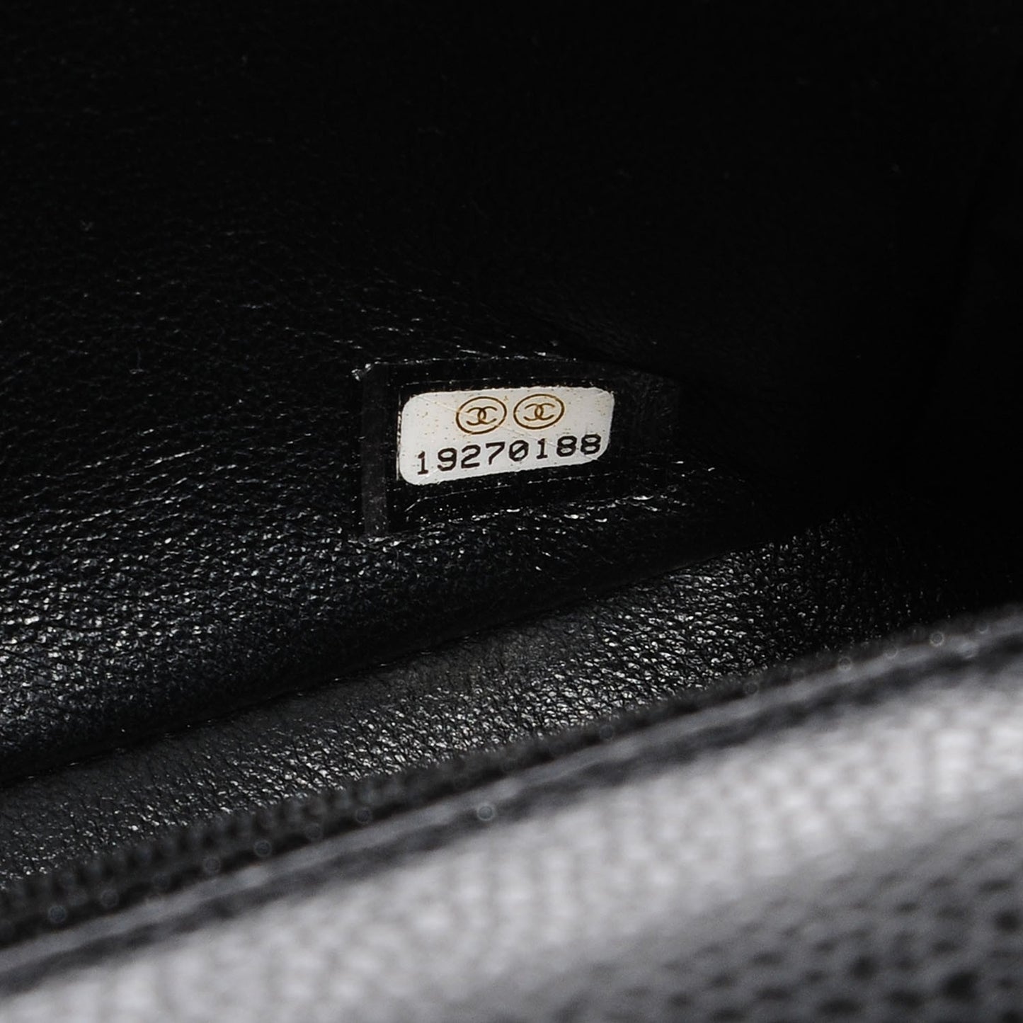 Caviar Quilted Mini Rectangular Flap Black