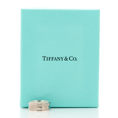 Tiffany Sterling Silver Titanium 1837 Band Ring 53 6.5 5 of 5