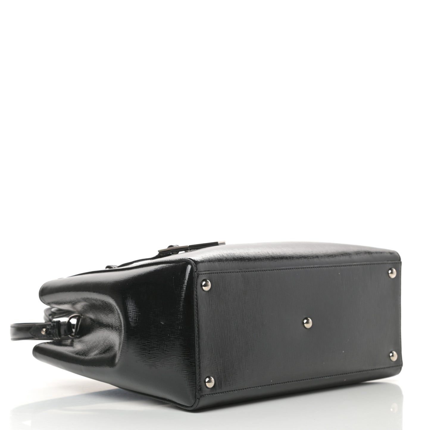 Patent Vitello Elite Regular 2Jours Tote Black