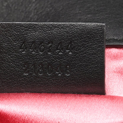 Gucci Velvet Matelasse Mini GG Marmont Shoulder Bag Black 7 of 11