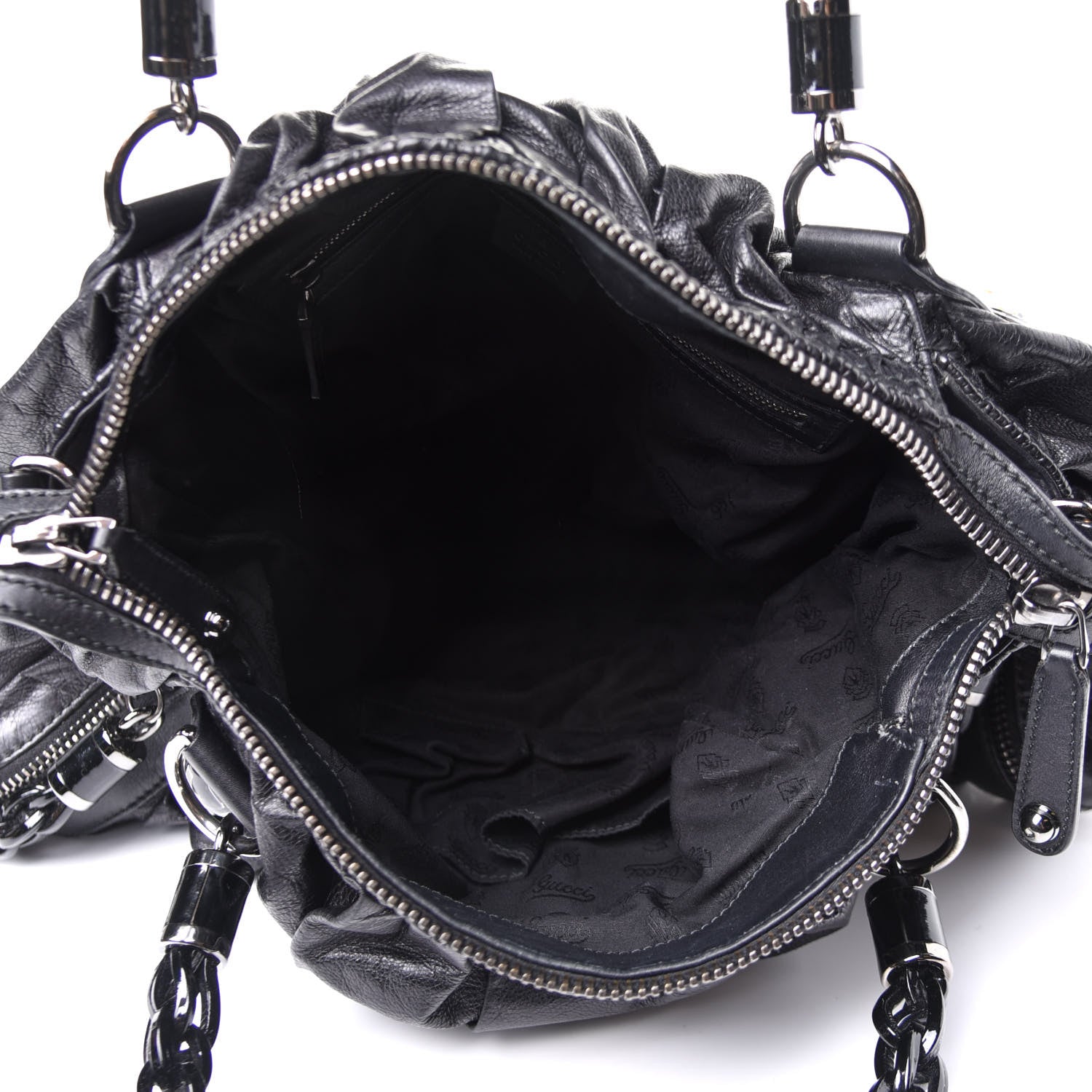 Gucci Calfskin Medium Galaxy Satchel Black 6 of 16