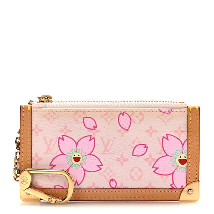 Louis Vuitton Monogram Cherry Blossom Key Pouch Pink 1 of 6