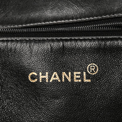 Chanel Lambskin Quilted Grand Shopping Tote GST Black 7 of 11
