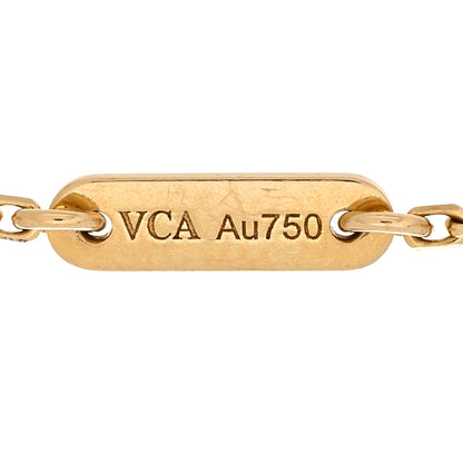 Van Cleef & Arpels 18K Yellow Gold Mother of Pearl Sweet Alhambra Bracelet 3 of 5