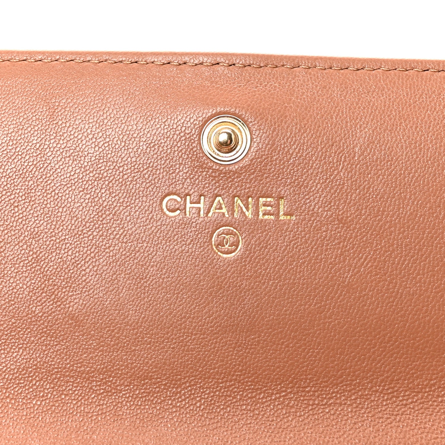 Chanel Lambskin Quilted Chanel 19 Flap Wallet Brown 6 of 9