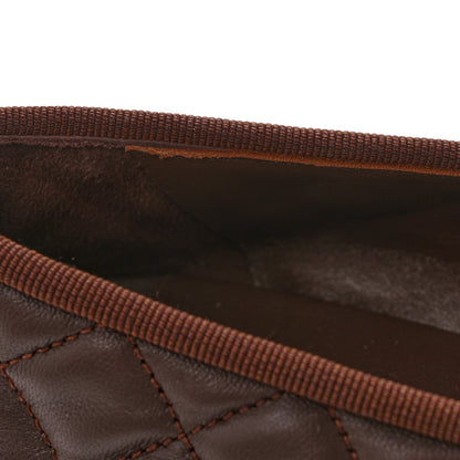 Chanel Lambskin Quilted CC Cap Toe Ballerina Flats 39.5 Chocolate 10 of 11