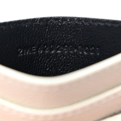 Saint Laurent Grain De Poudre Matelasse Chevron Monogram Credit Card Case Crema Soft 7 of 7