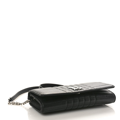 Burberry Lambskin Quilted Lola Chain Wallet Black 4 of 8