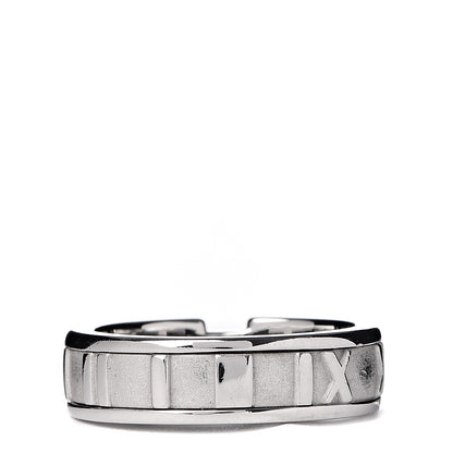 Tiffany 18K White Gold Diamond Atlas Ring 50 5.5 3 of 4