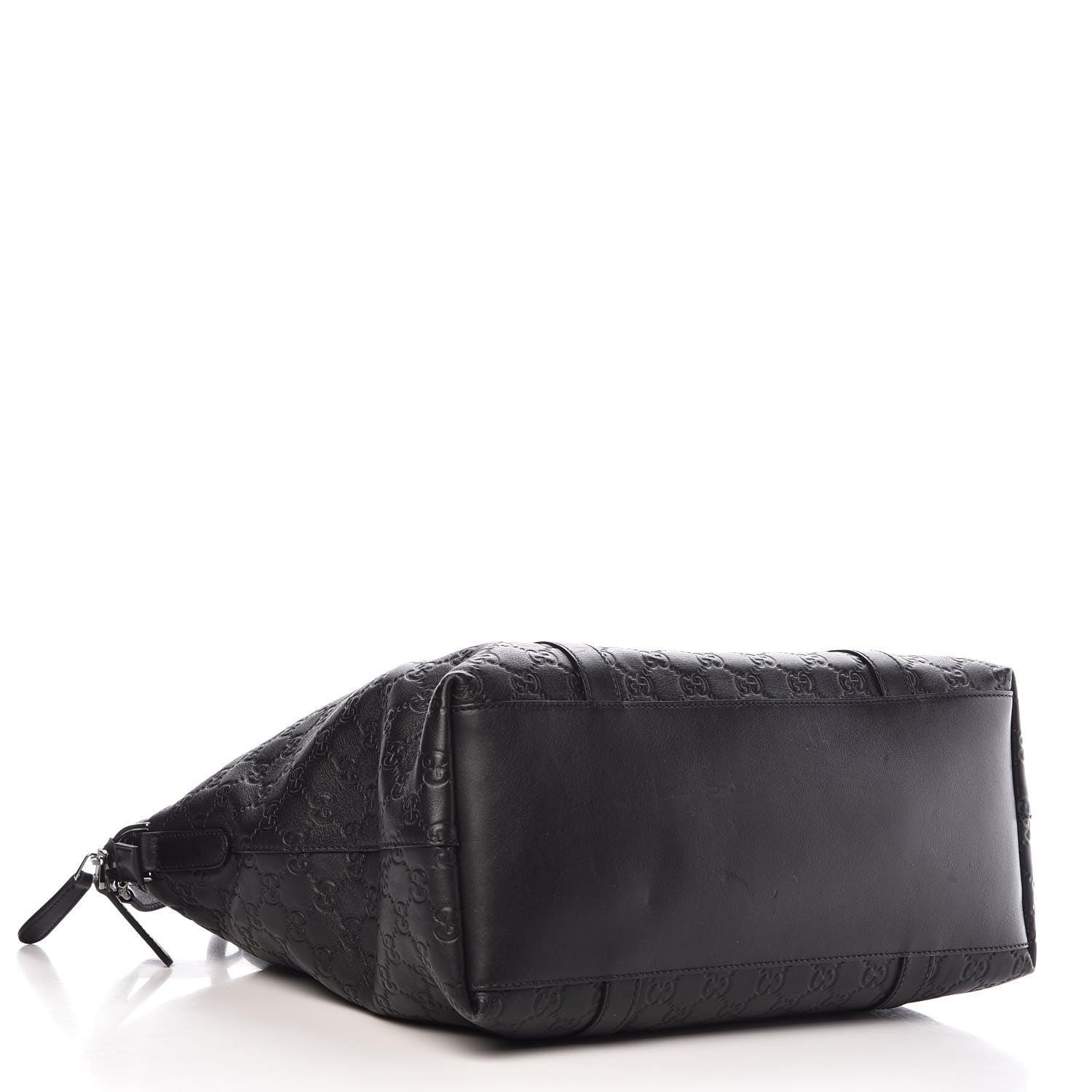 Gucci Guccissima Large GG Charm Convertible Dome Satchel Black 4 of 10