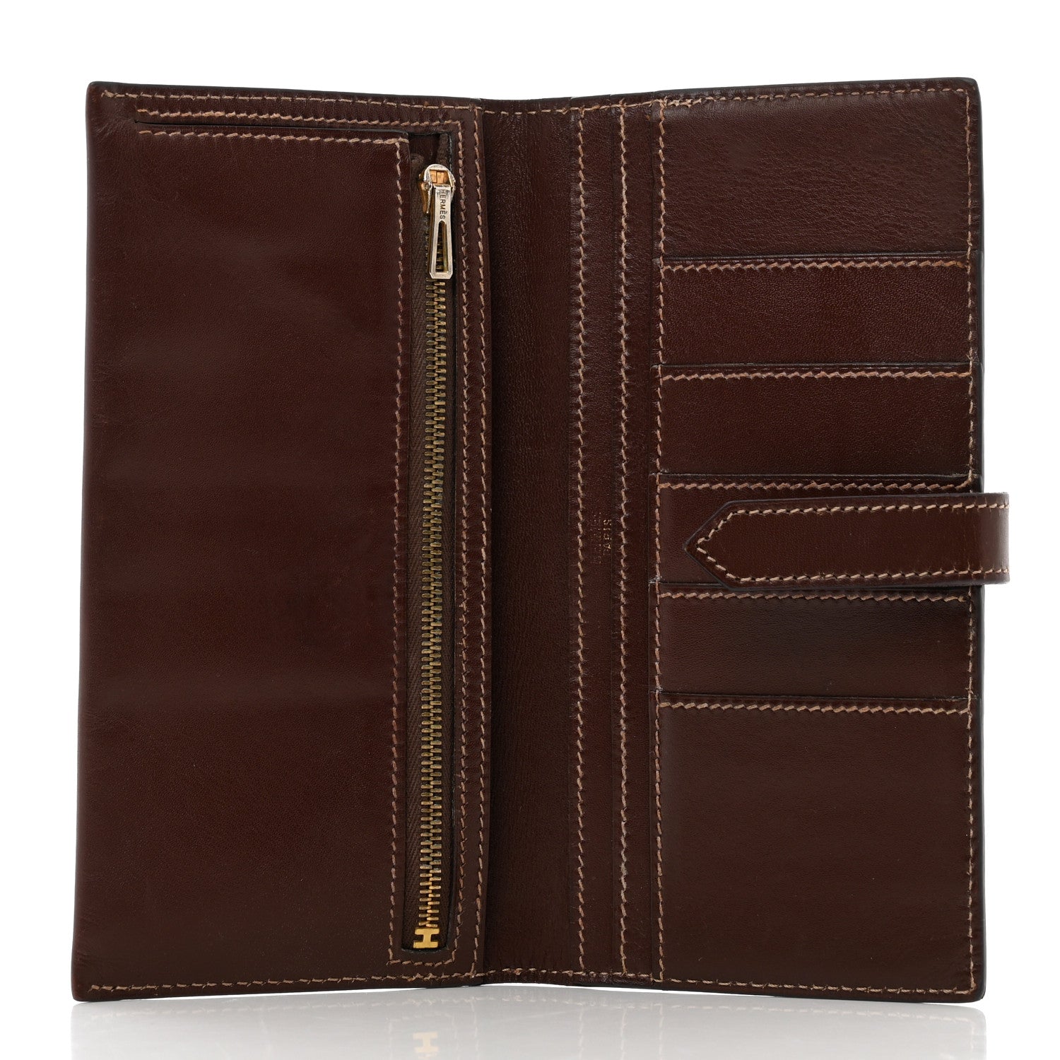 Hermes Box Bearn Gusset Wallet Havane 5 of 9