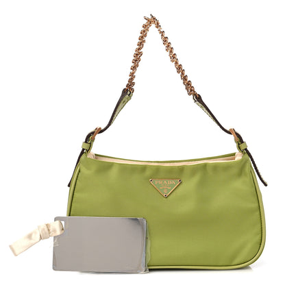 Prada Tessuto Nylon Light Chain Shoulder Bag Felce 1 of 9