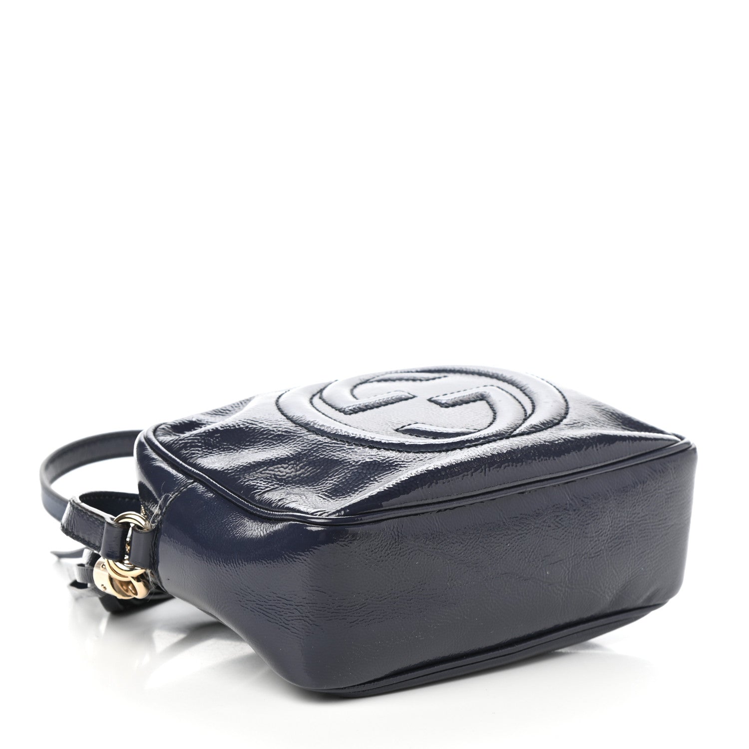 Gucci Vernice Naplack Small Soho Disco Bag Uniform Blue 4 of 9