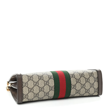 Gucci GG Supreme Monogram Web Small Ophidia Chain Shoulder Bag Brown 4 of 9