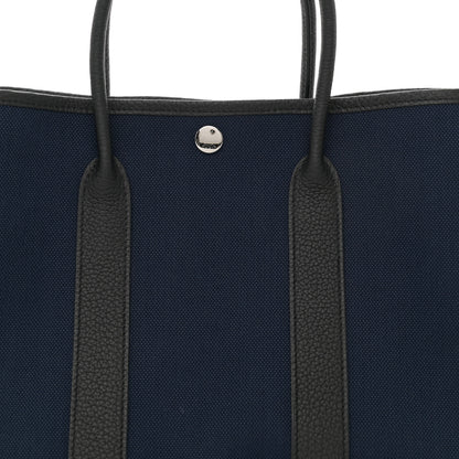 Hermes Toile Militaire Negonda Garden Party 30 TPM Bleu Marine Black 8 of 10