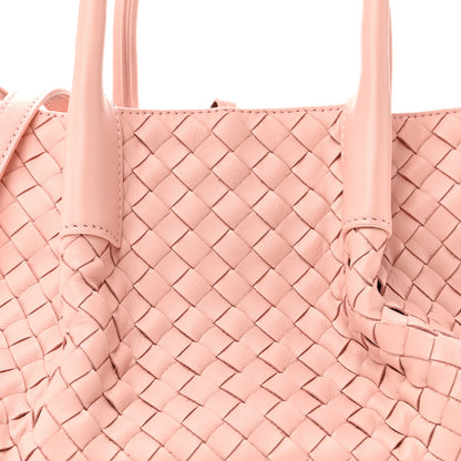 Bottega Veneta Calfskin Intrecciato Small Pinacoteca Tote Rose Barolo 8 of 10