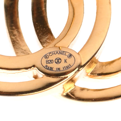Chanel Metal Obazine CC Earrings Gold 4 of 4