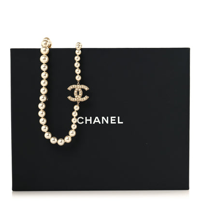 Chanel Pearl CC 100th Anniversary Long Necklace Light Gold Light Gold 5 of 5