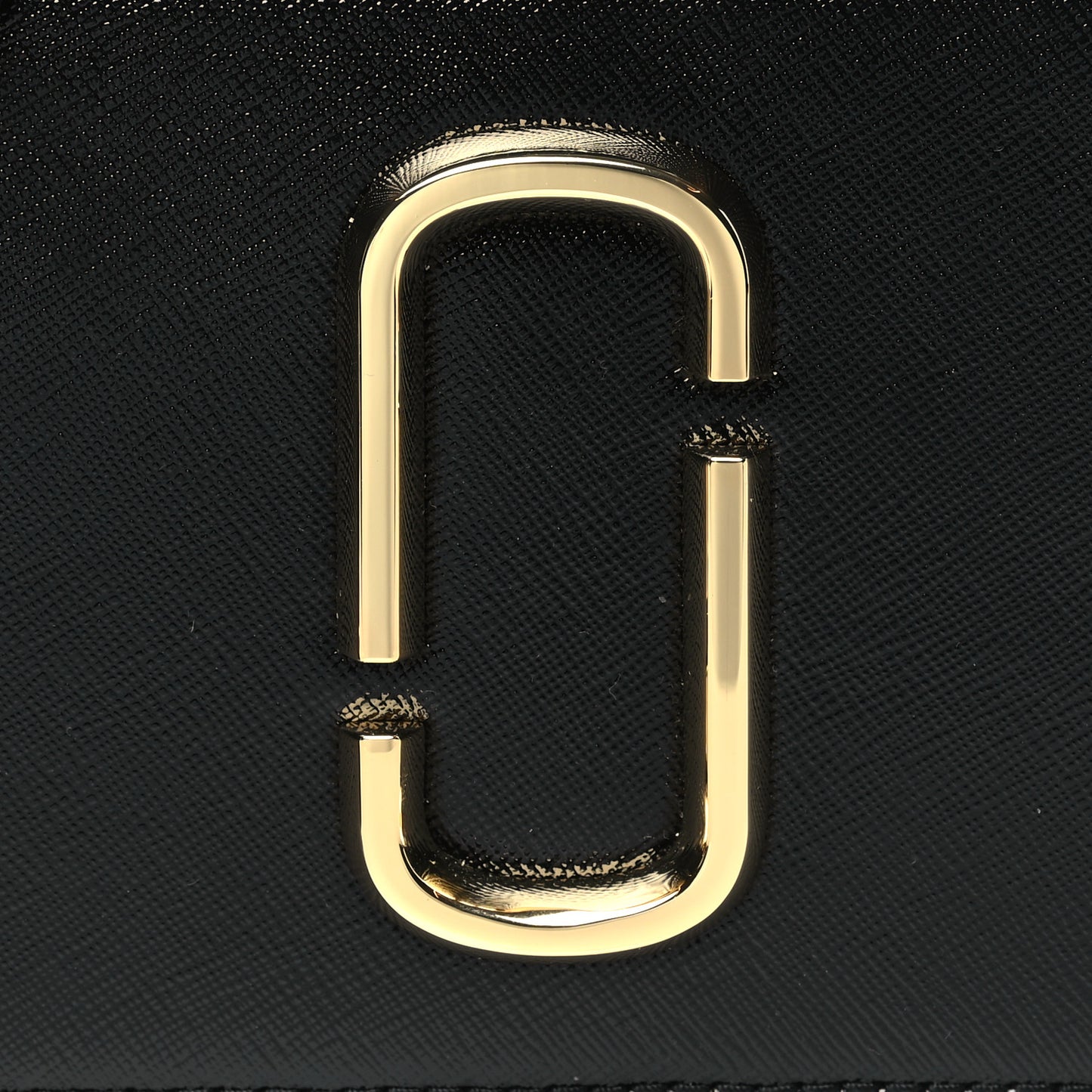 Saffiano Snapshot Camera Bag Black Grey