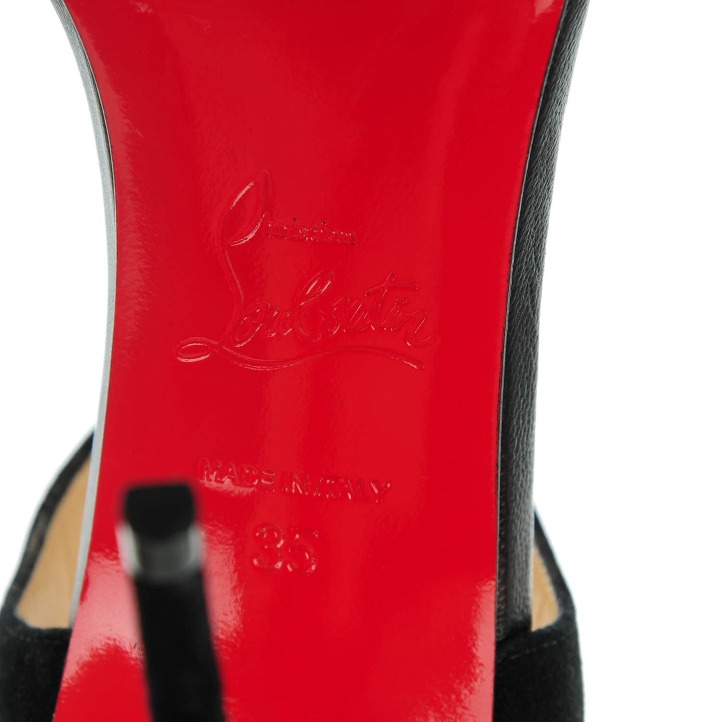 Patent Suede Mayerling 100 Sandals 35 Black