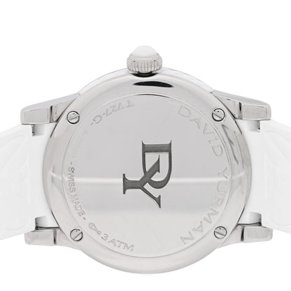 David Yurman Stainless Steel Rubber Diamond 35mm Classic Quartz Watch White 4 of 5