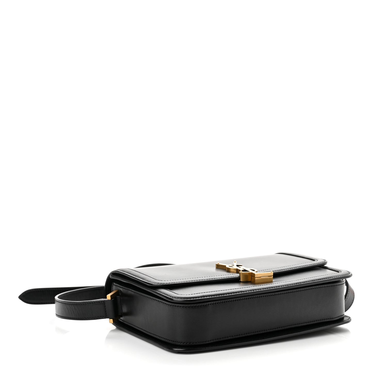 Box Calfskin Monogram Medium Solferino Satchel Black