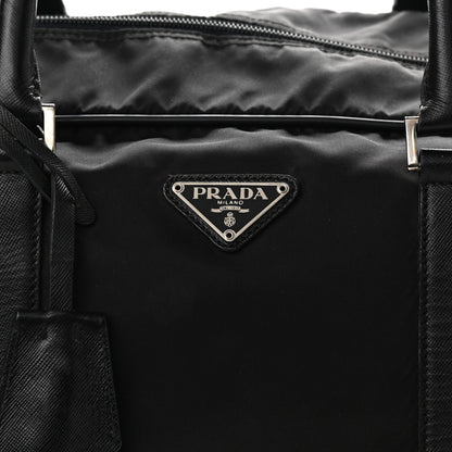 Prada Tessuto Nylon Saffiano Duffle Black 7 of 11