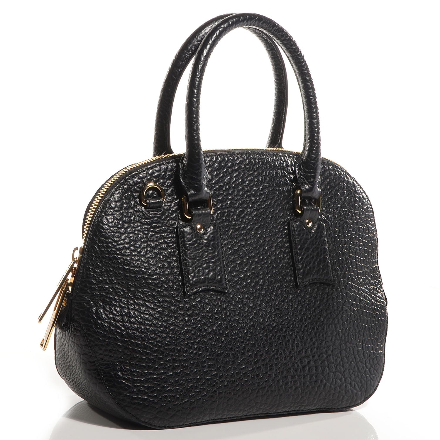 Burberry Heritage Grain Small Orchard Bowling Bag Black 3 of 9