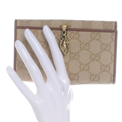 Gucci Monogram Tiger Head Compact Wallet 2 of 7