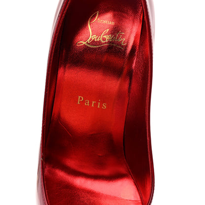 Christian Louboutin Metallic Patent Psychic So Kate 100 Pumps 35.5 Loubi 8 of 8