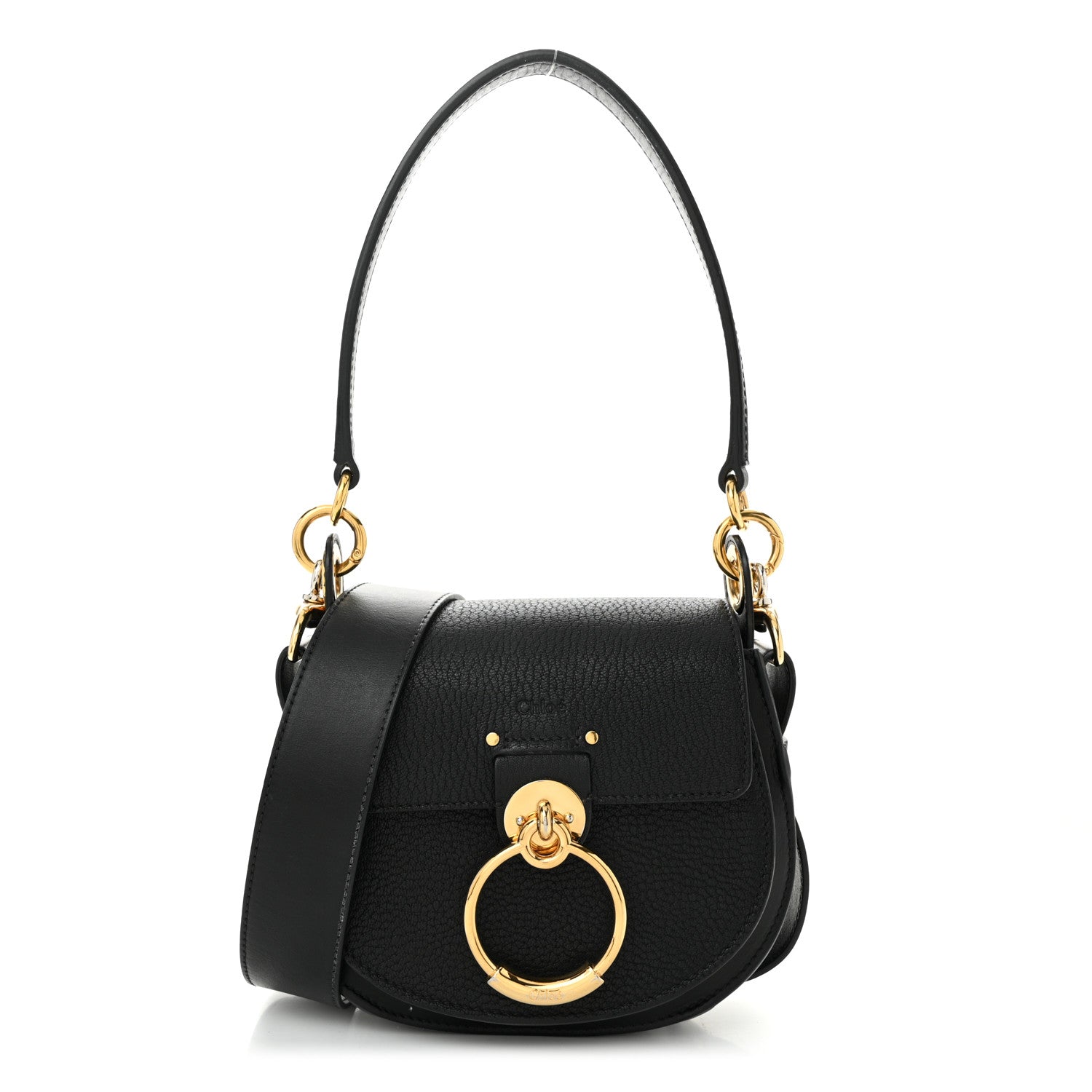 Chloe Grained Lambskin Small Tess Bag Black 1 of 10