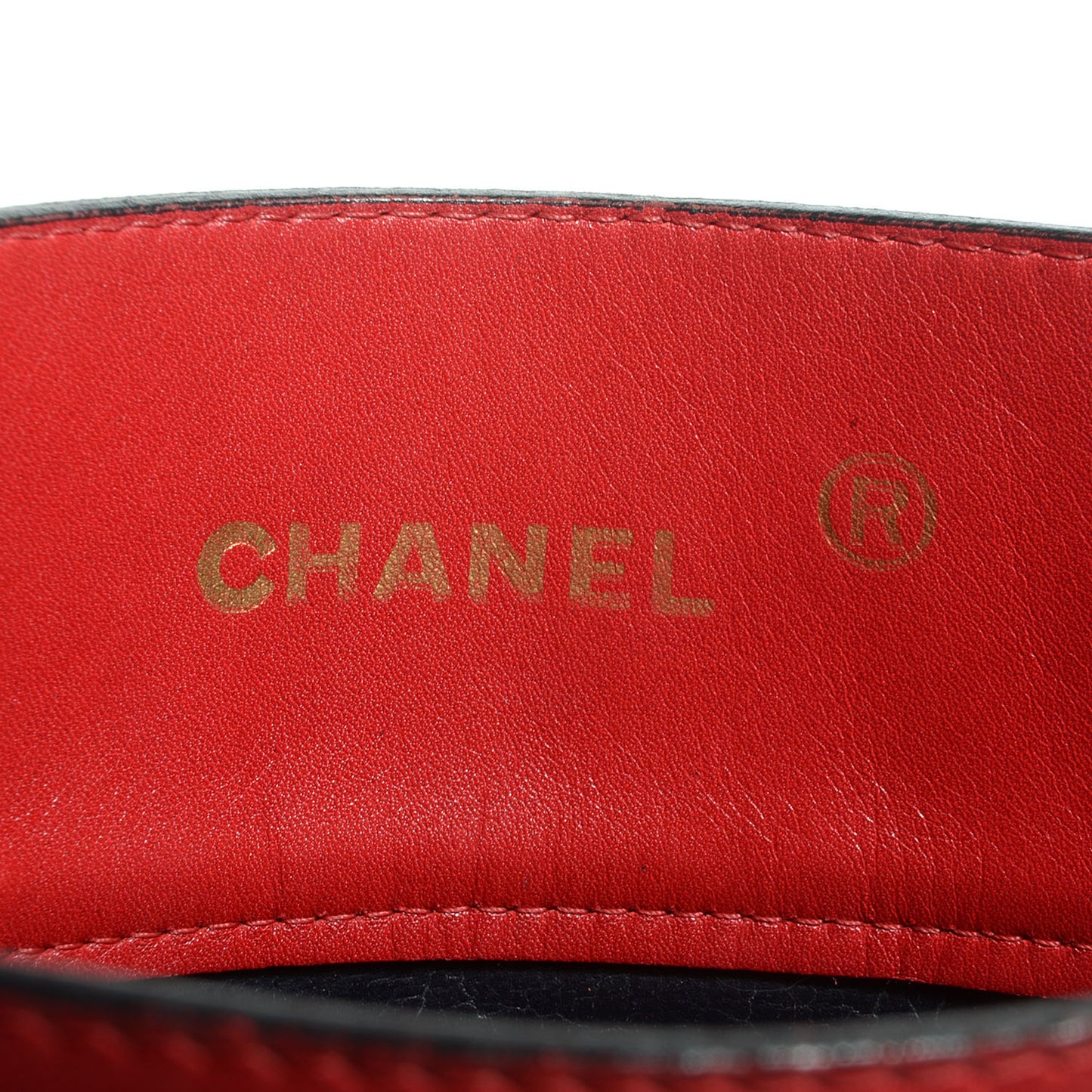 Lambskin Quilted Portfolio Bag Red