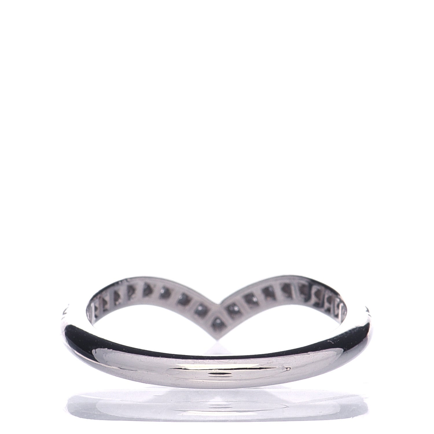 Tiffany Platinum Diamond Soleste V Band Ring 49 5 3 of 7