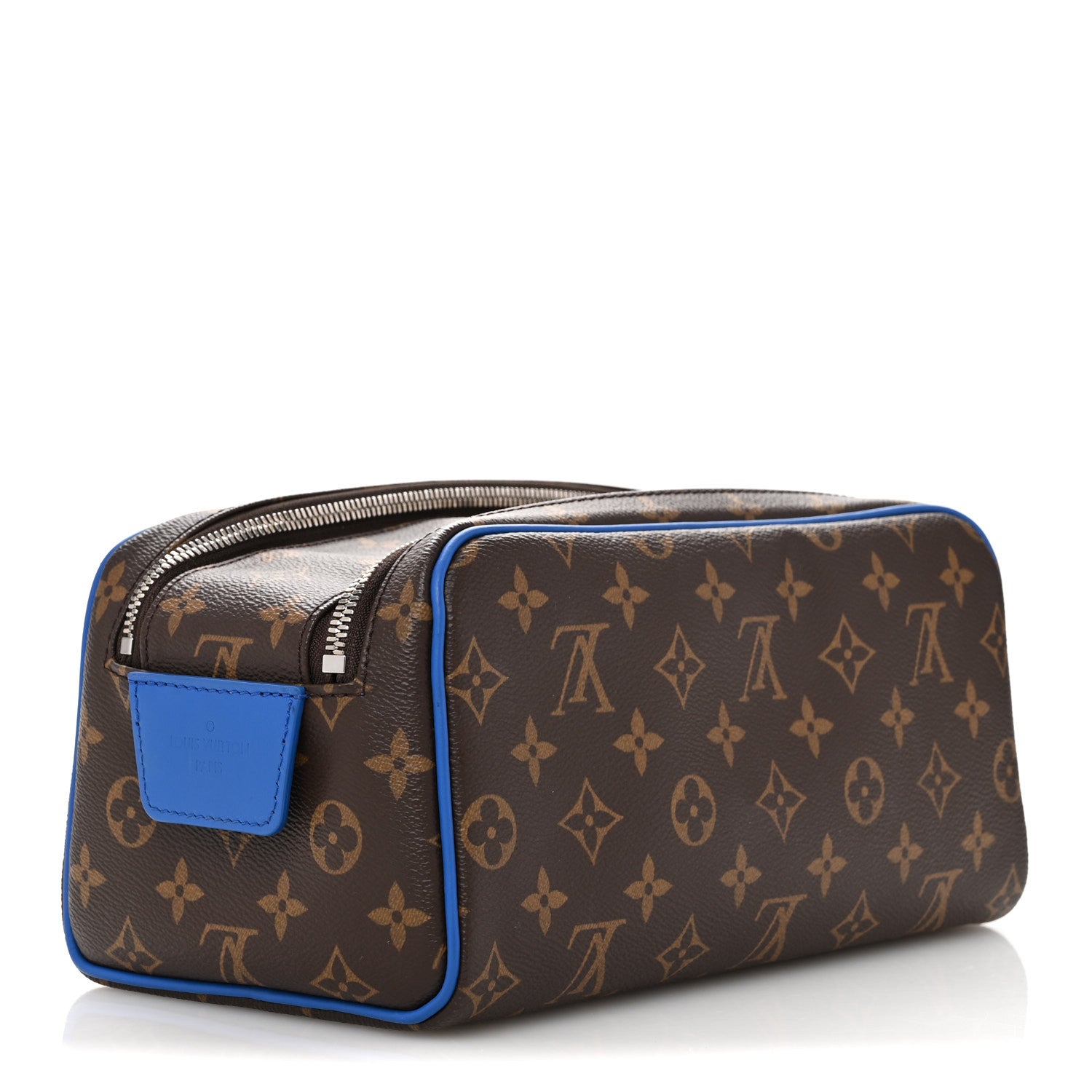 Louis Vuitton Monogram Macassar Dopp Kit Toilet Pouch Indigo Blue 3 of 9
