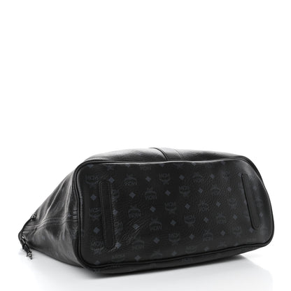 MCM Visetos Large Liz Reversible Shopper Tote Black 5 of 8
