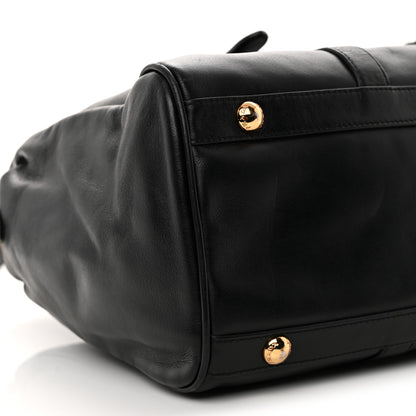 Prada Soft Calfskin Shopping Satchel Black 8 of 11