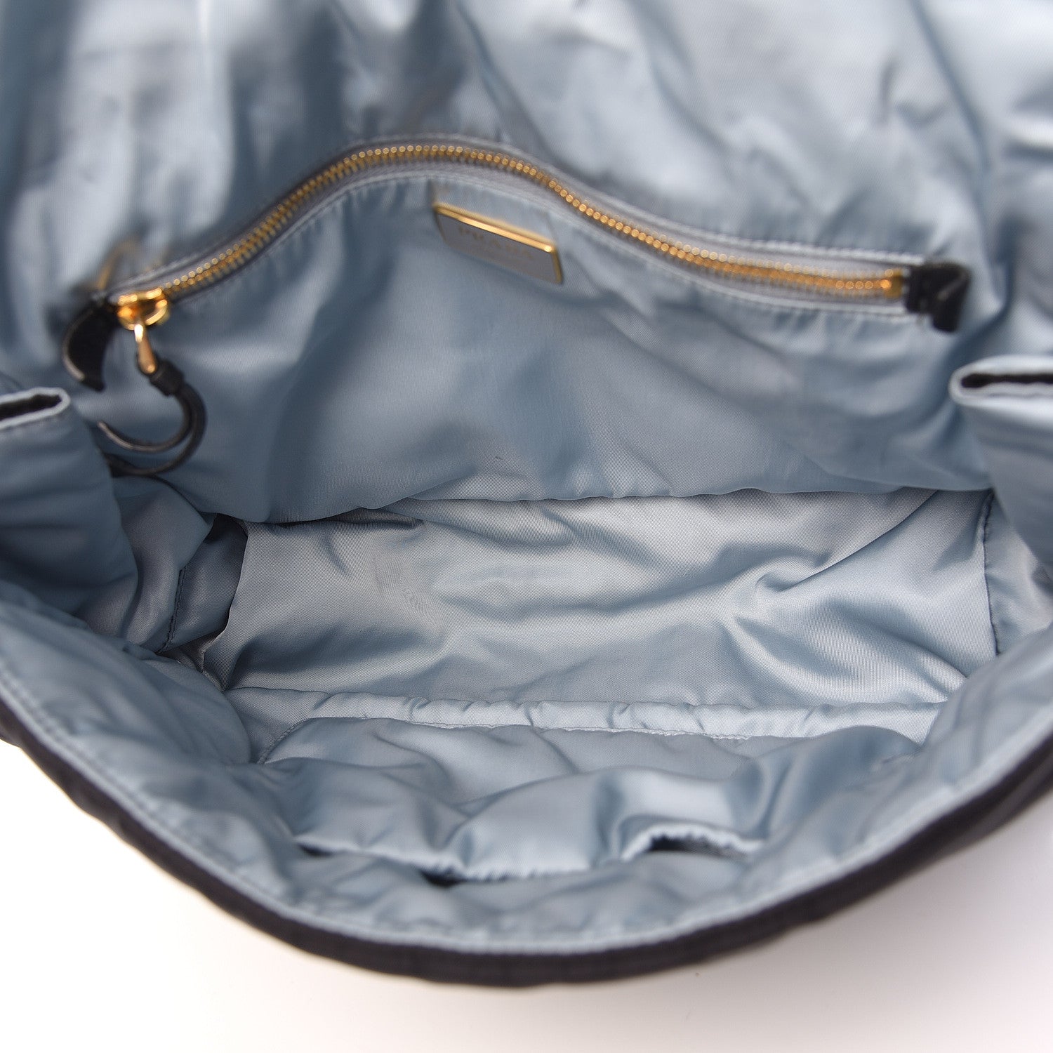 Prada Tessuto Nylon Etiquette Flap Black 6 of 16