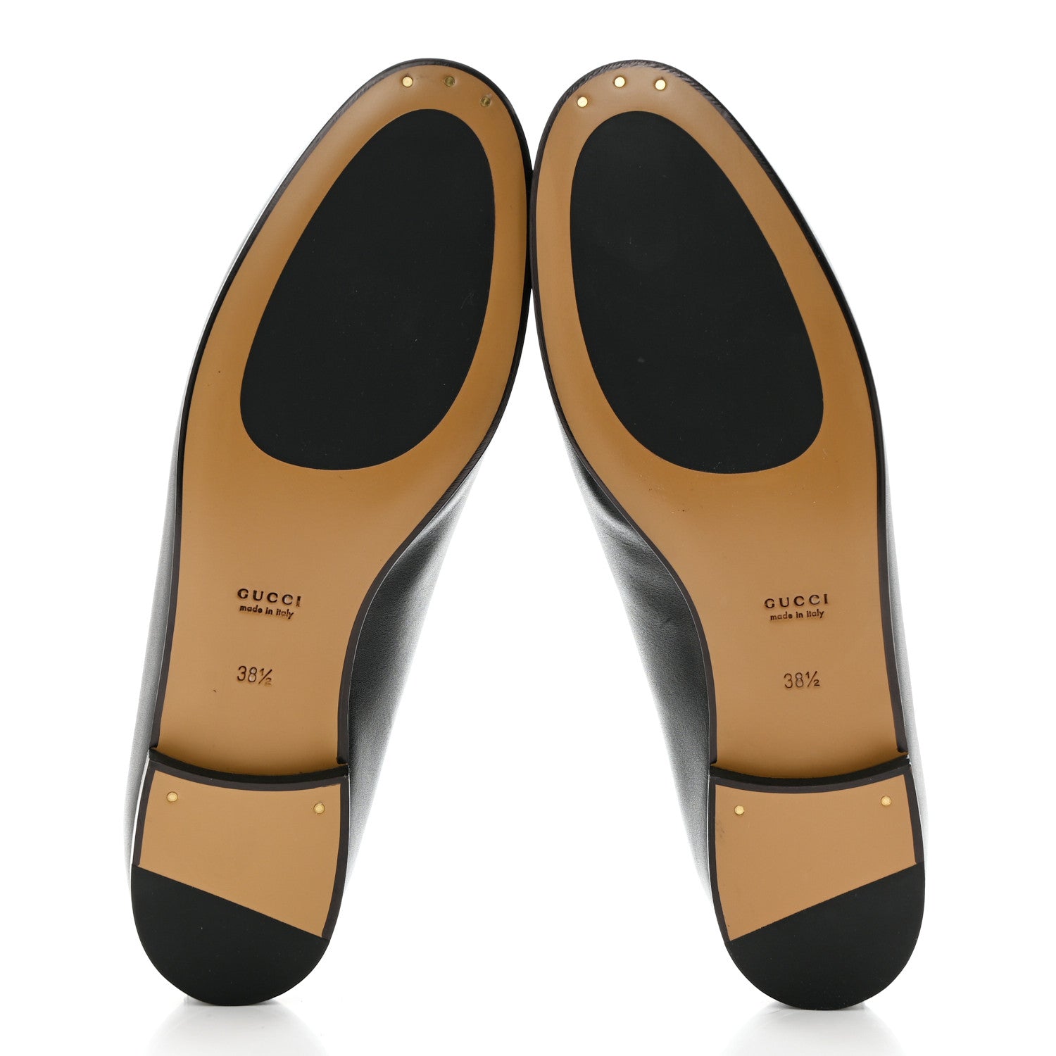 Gucci Calfskin Womens Jordaan Loafers 38.5 Black 5 of 9