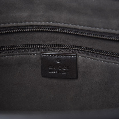 Gucci GG Supreme Monogram Medium Zippered Tote Dark Brown 7 of 8
