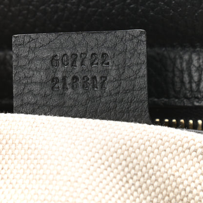 Gucci Dollar Calfskin Medium Soho Top Handle Satchel Black 7 of 10