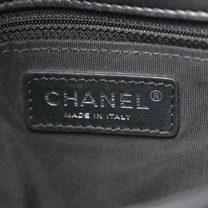 Chanel Calfskin Quilted Fold Up Again Flap Bag Black 6 of 10