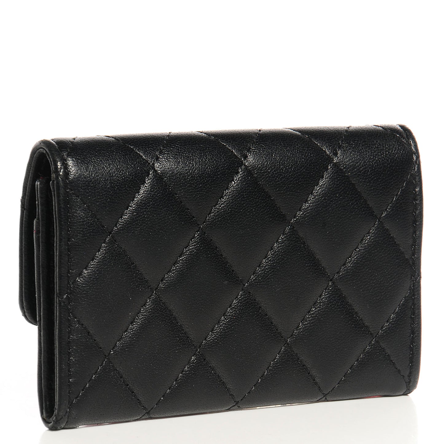 Lambskin Card Holder Black