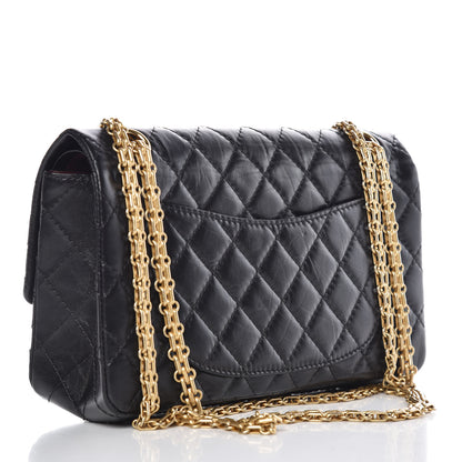 Chanel Aged Calfskin Quilted 2.55 Reissue 225 Flap Black 4 of 13