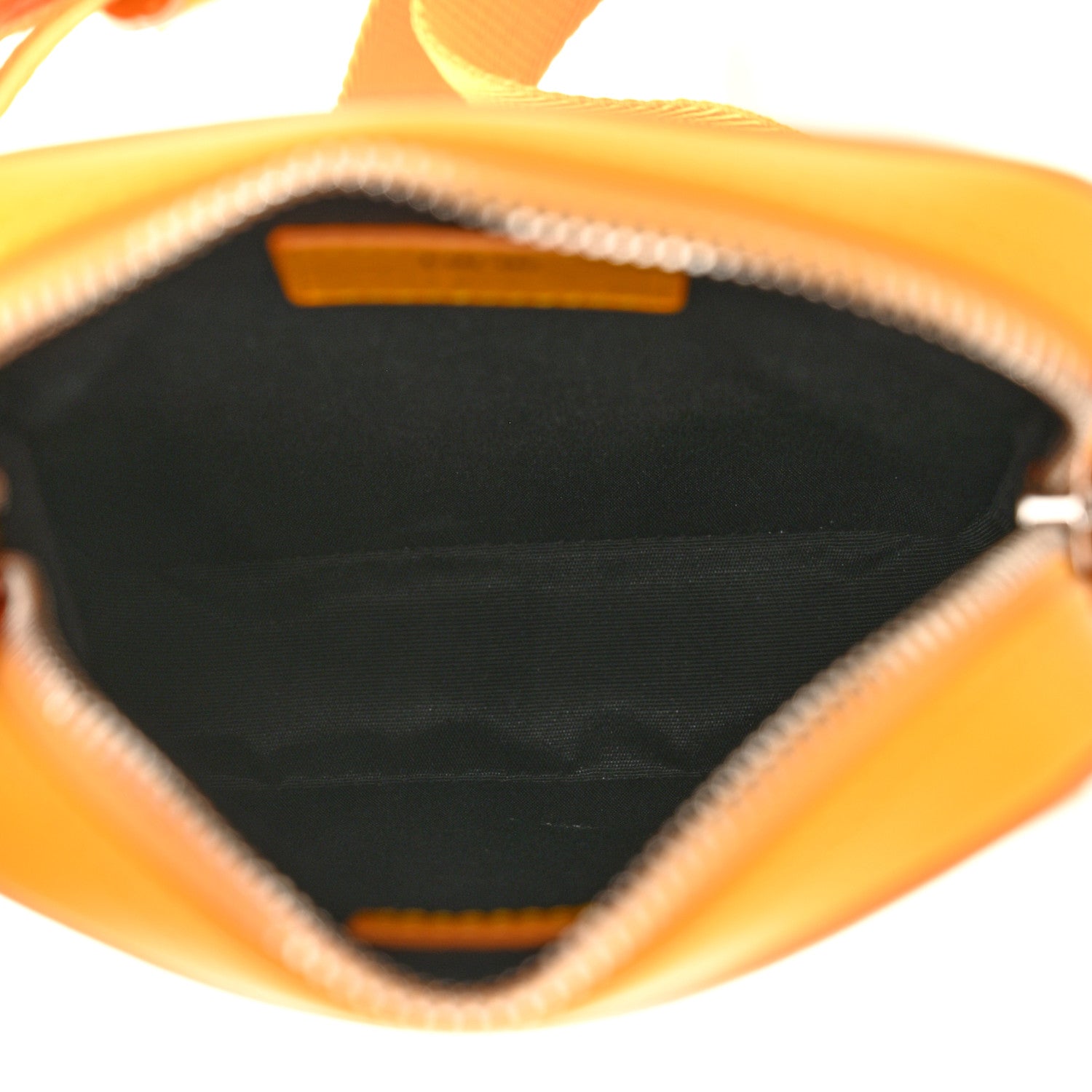 Christian Dior Calfskin Oblique Galaxy Perforated World Tour Messenger Pouch Yellow 5 of 10