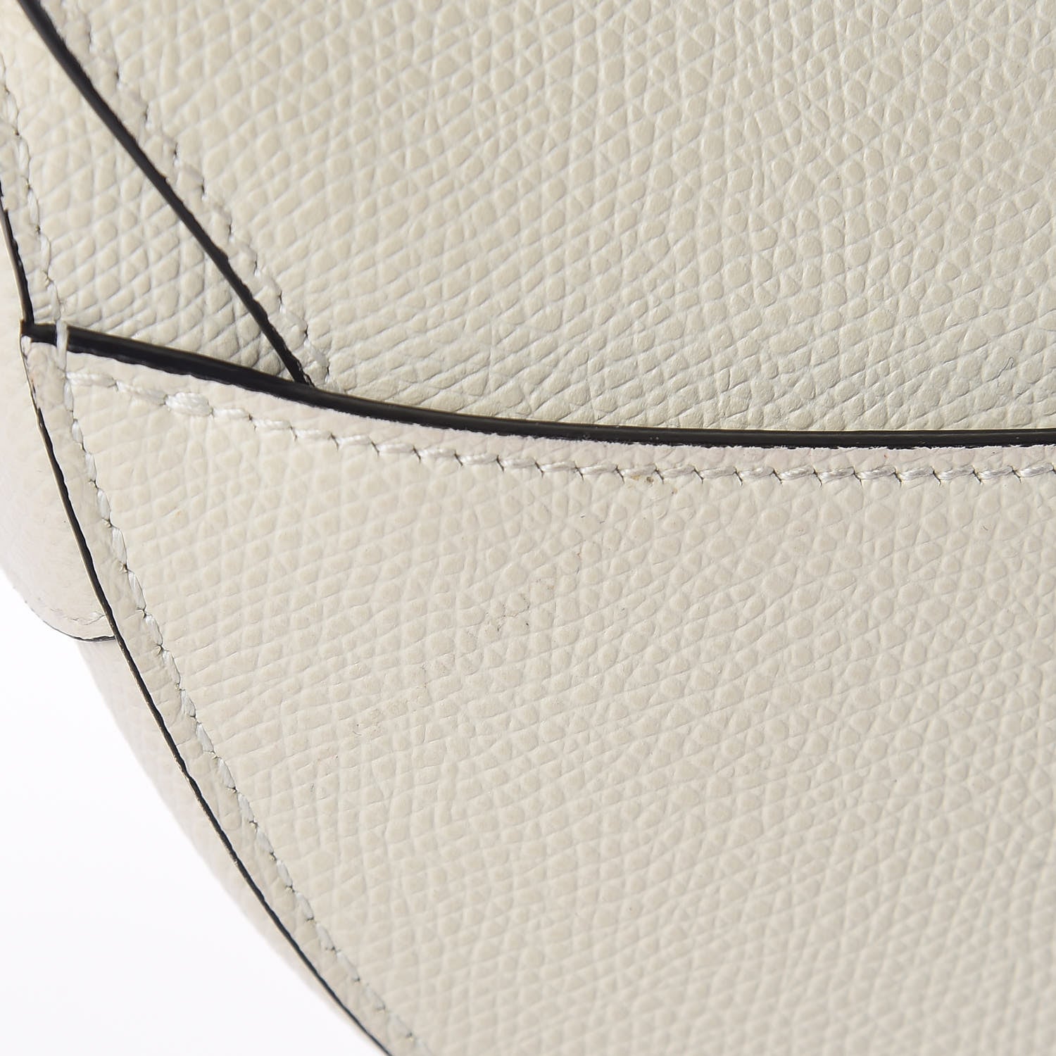 Christian Dior Grained Calfskin Mini Saddle Bag White 12 of 13